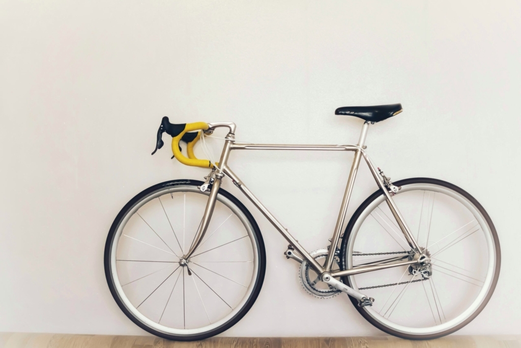 bicycle on white background
